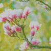 Blooming Magnolia Flower Diamond Painting