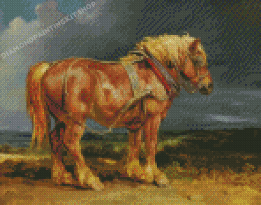 Brown Shire Horse Diamond Painting