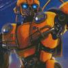 Bumblebee Robot Diamond Painting