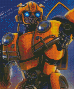 Bumblebee Robot Diamond Painting