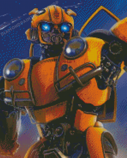 Bumblebee Robot Diamond Painting