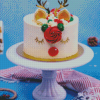 Christmas Reindeer Cake Diamond Painting