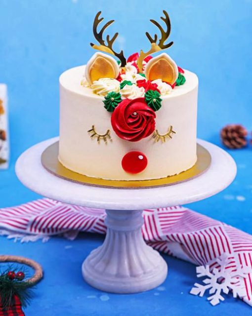 Christmas Reindeer Cake Diamond Painting