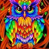 Colorful Mandala Owl Diamond Painting