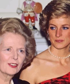 Margaret Thatcher And Princess Diana Diamond Painting Margaret Thatcher And Princess Diana Diamond Painting