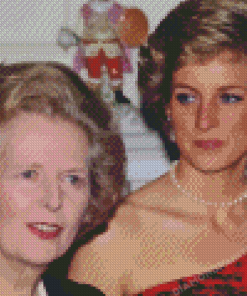 Margaret Thatcher And Princess Diana Diamond Painting