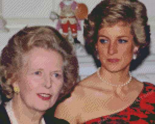 Margaret Thatcher And Princess Diana Diamond Painting