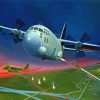 Military C130 Plane Diamond Painting