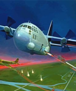 Military C130 Plane Diamond Painting