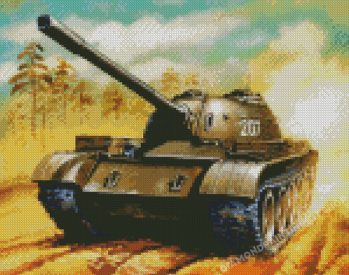 Military Tank Art Diamond Painting