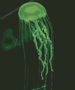 Neon Green Jellyfish Diamond Painting