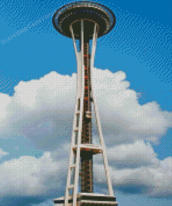 Space Needle In Seattle Tower Diamond painting