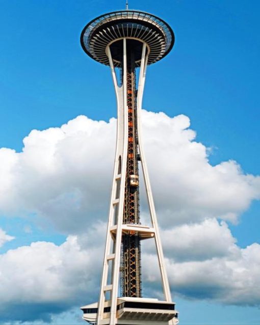 Space Needle In Seattle Tower Diamond painting