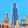 Willis Tower Chicago City Diamond Painting