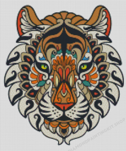 Tiger Mandala Diamond Painting