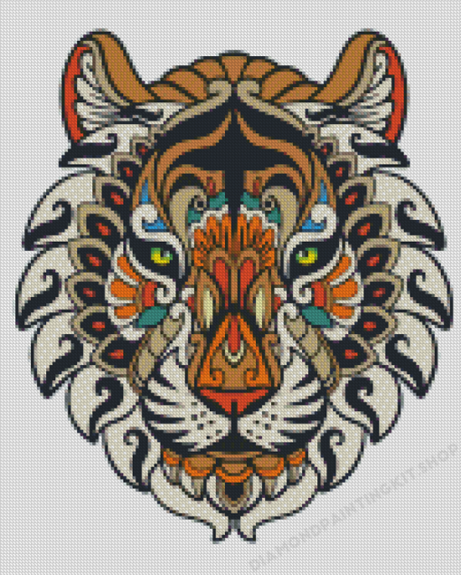 Tiger Mandala Diamond Painting