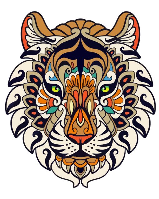 Tiger Mandala Diamond Painting