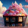 Cotton Candy House Diamond Painting