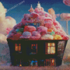 Cotton Candy House Diamond Painting