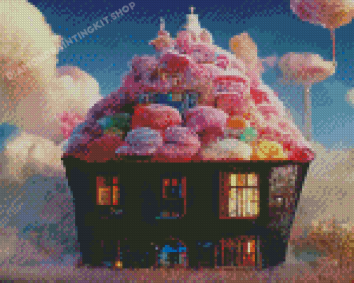 Cotton Candy House Diamond Painting