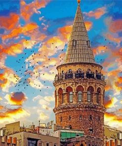 Galata Tower Diamond Painting