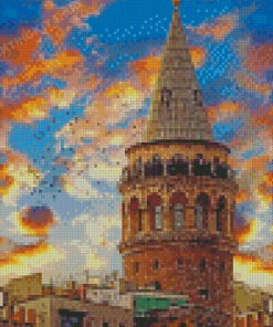 Galata Tower Diamond Painting