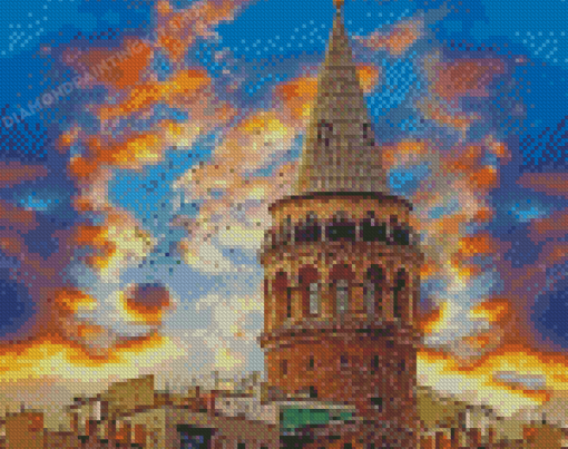 Galata Tower Diamond Painting