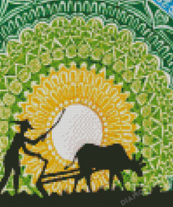 Mandala Cow Diamond Painting