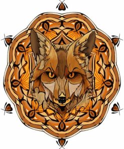 Mandala Fox Diamond Painting