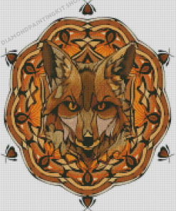 Mandala Fox Diamond Painting