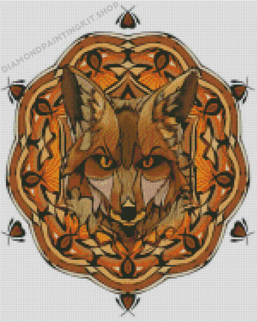 Mandala Fox Diamond Painting