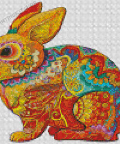 Mandala Rabbit Diamond Painting