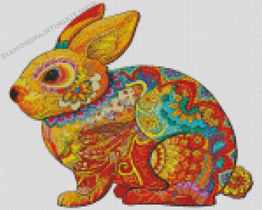 Mandala Rabbit Diamond Painting