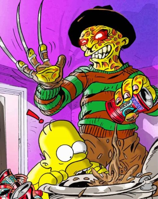 Michael Myers The Simpsons Diamond Painting