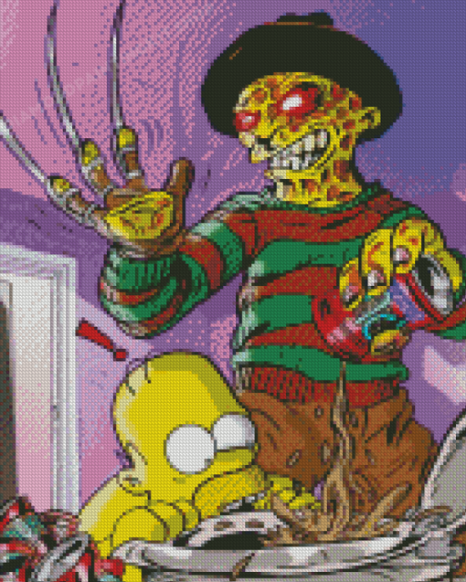 Michael Myers The Simpsons Diamond Painting