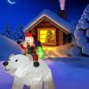 Polar Bear And Santa Diamond Painting