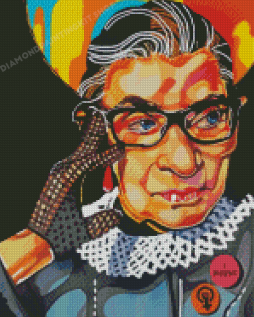 Ruth Bader Pop Art Diamond Painting