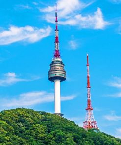 Seoul Tower Namsan Diamond Painting