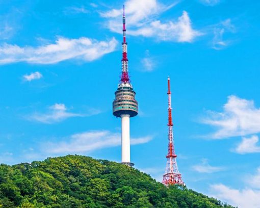 Seoul Tower Namsan Diamond Painting