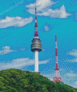 Seoul Tower Namsan Diamond Painting