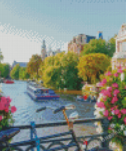 Amsterdam Canal Netherland Diamond painting