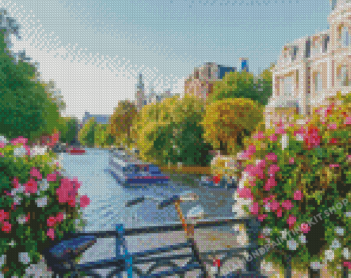 Amsterdam Canal Netherland Diamond painting