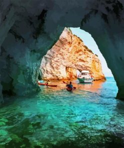 Blue Cave Zante Diamond Painting