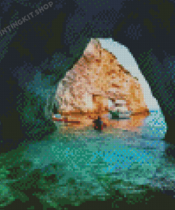 Blue Cave Zante Diamond Painting