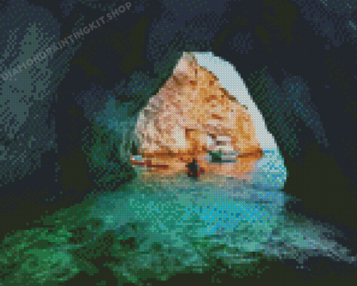 Blue Cave Zante Diamond Painting