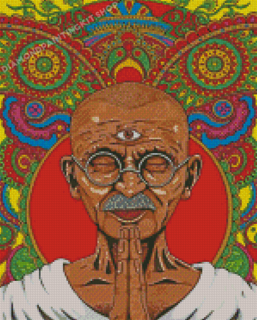 Gandhi Mandala Diamond Painting