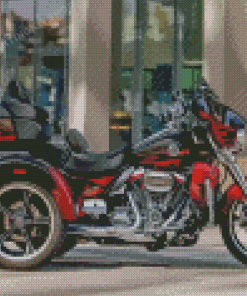 Harley Davidson Trike Diamond Painting