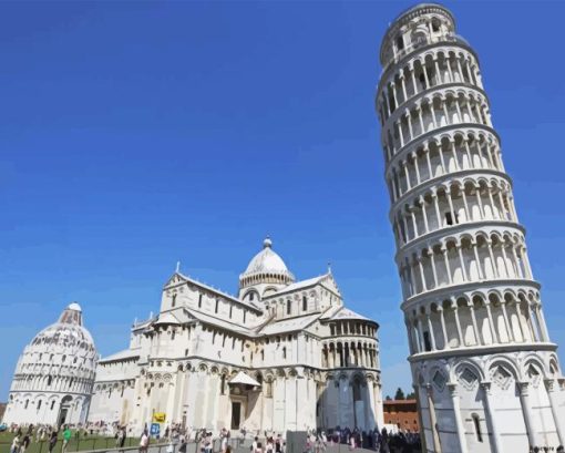 Leaning Tower Of Pisa Italy Diamond Painting