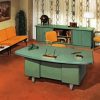 Mid century modern vintage office desks diamond painting