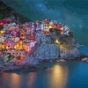 Night In Manarola Italy Diamond Painting